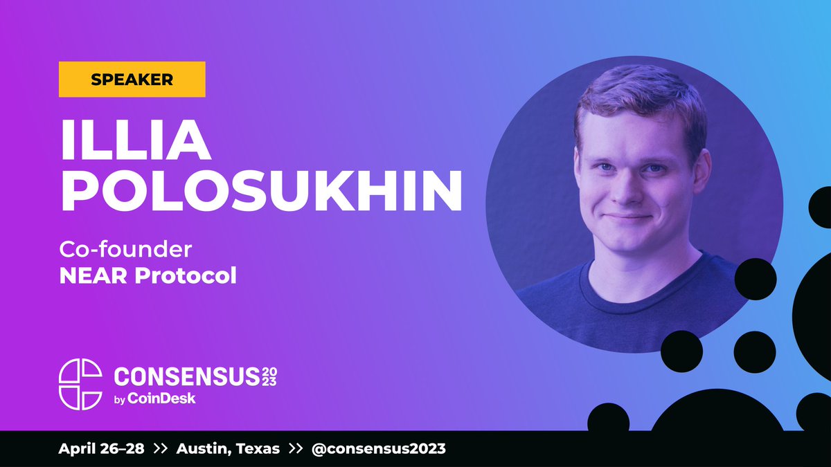 In 2018, @ilblackdragon envisioned a scalable, robust and highly usable blockchain. Two years later, he helped launch @NEARProtocol. Join him at #Consensus2023 to learn more about the decentralized developer platform: bit.ly/3kldeKw