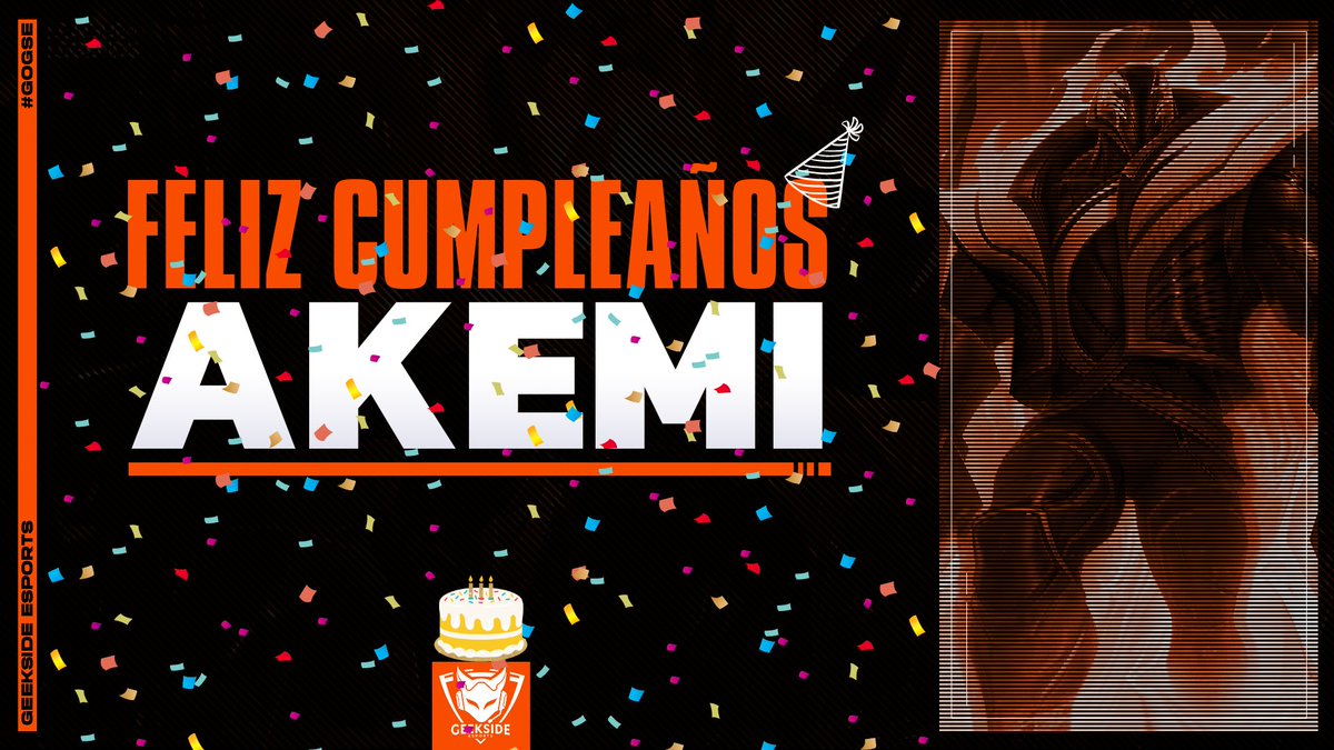 🦊Feliz Cumple Akemi🦊

Le queremos desear un muy feliz Cum-Pleaños a nuestro Gigachad Toplaner <a href="/Akemi_1241/">Akemi</a> 🎂

Que la pases increible en tu dia y... ya son 20 no mameeeeeees!!!! 🤯🤯

#GoGSE #WeAreGSE