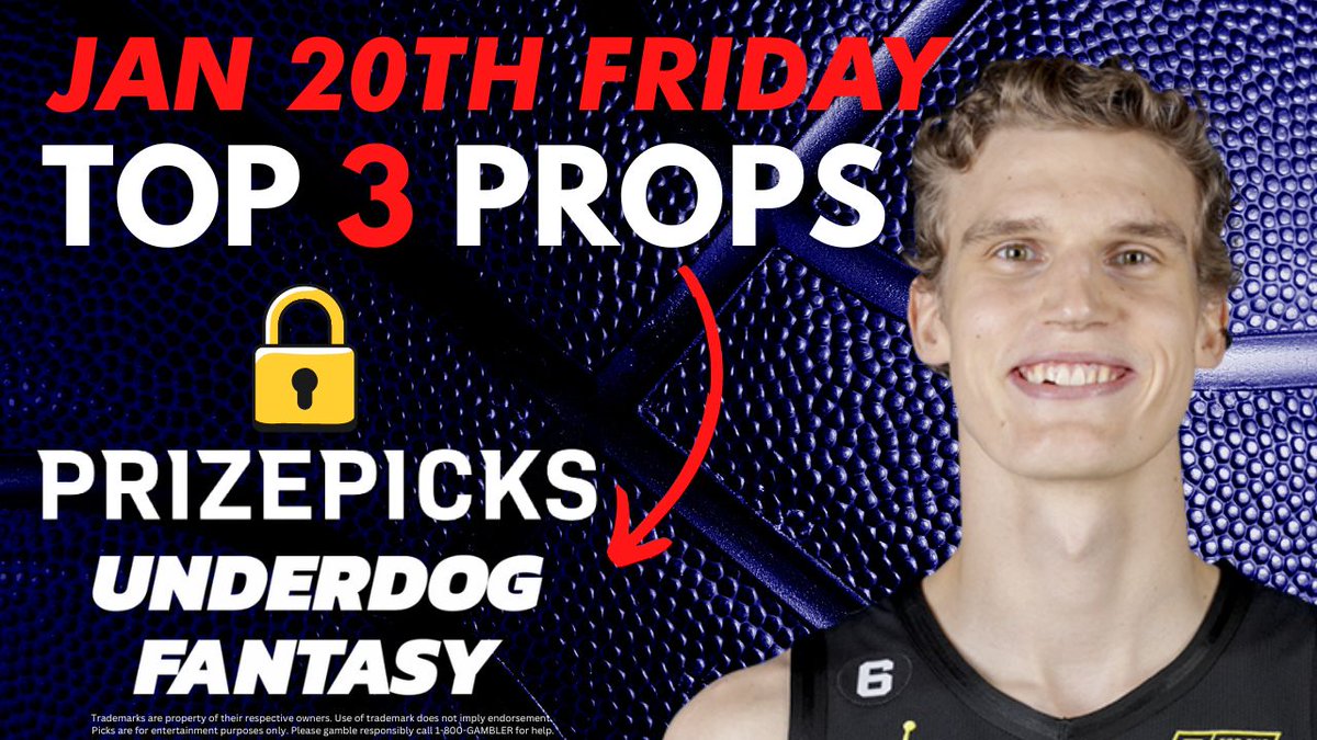 LineStarApp's tweet photo. Get your bets ready for tonight's NBA action! We break down the top 3 player props for January 20th on PrizePicks &amp; Underdog Fantasy. 

Watch now: https://t.co/faNusSQeAT
#LineStar #PrizePicks #GamblingTwitter #UnderdogFantasy #NBA #PlayerProps https://t.co/SFSKo8TTx2