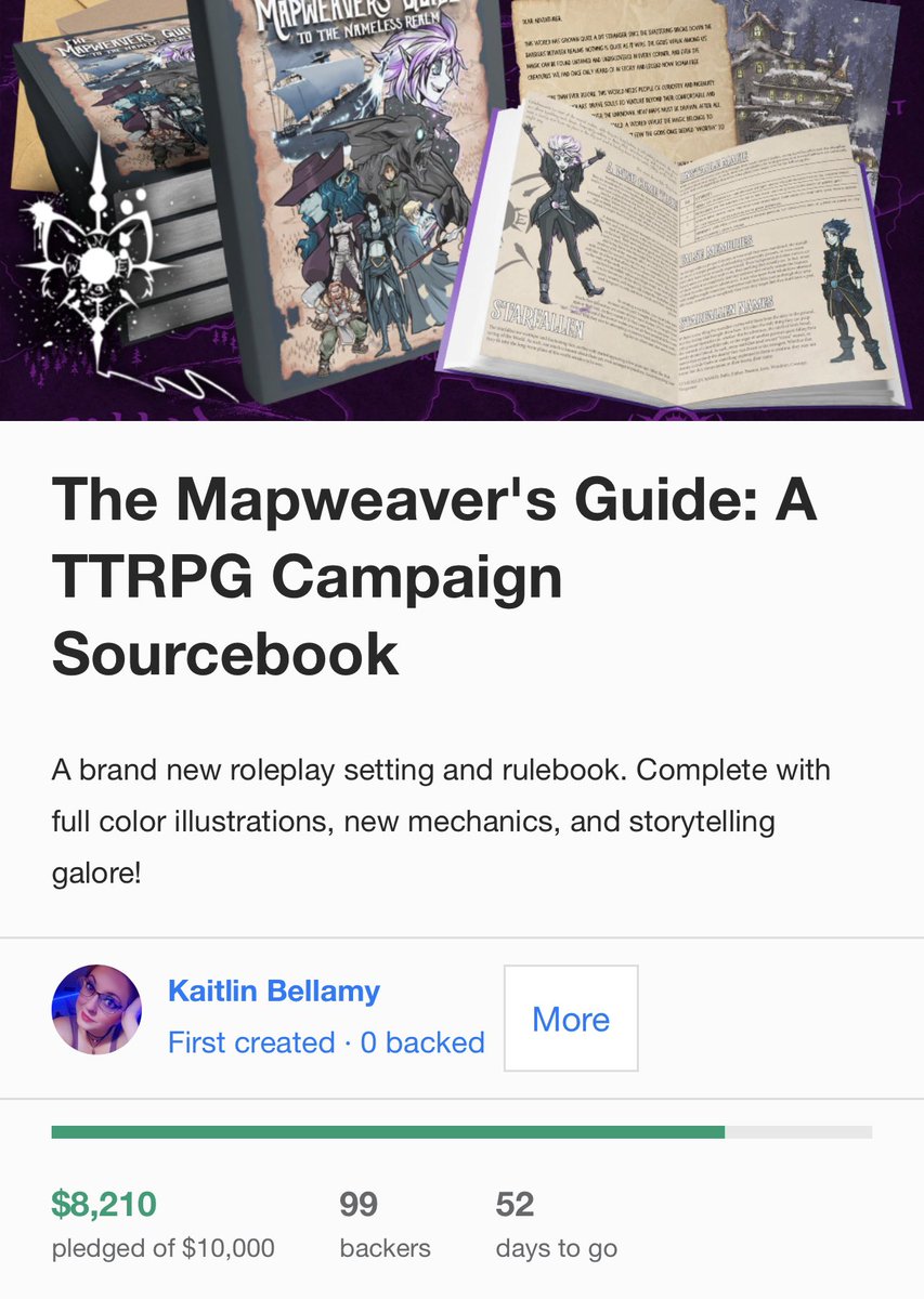 One backer away from a major milestone 😳

#ttrpgcommunity #ttrpgfamily #mapweaverrpg #indiegames

kickstarter.com/projects/chaos…