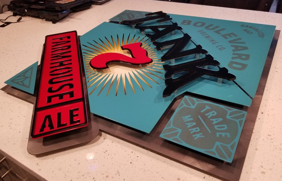 Project complete! Pumped up how this finished! Contact us if you're interested in any of our signs or if you want one specifically made! #KCMetalWorx #MetalArt #Tank7 #KansasCity