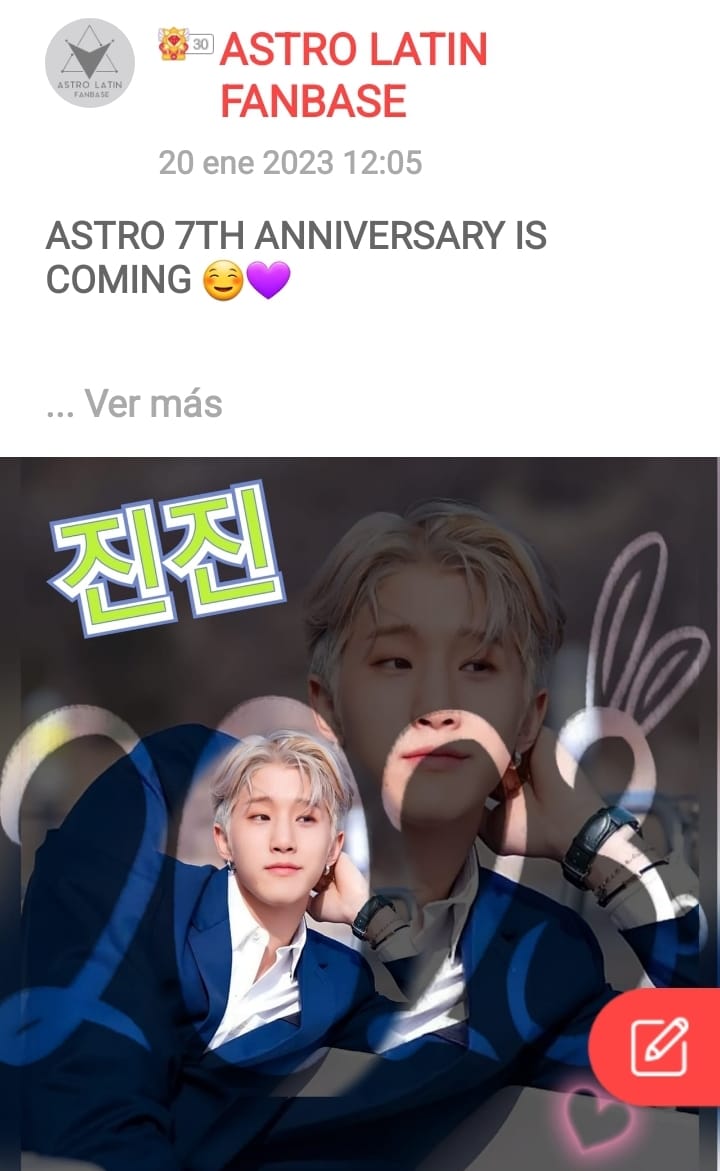 astrolatinfanb's tweet photo. 🗓️ POST DEL DIA (21/01) CHOEAEDOL❤️

🗳️ Vota tus ❤️ diarios en la foto y se guardará el 10% para futuros eventos. 

🚨 GUARDA TUS 💜 PERMANENTES PARA PRÓXIMOS EVENTOS 

Link del post: 
🔗https://t.co/vr5u2ysiqI

💫Team ALFB Choeaedol
#ASTRO  #아스트로  @offclASTRO https://t.co/o6vnc96ESz