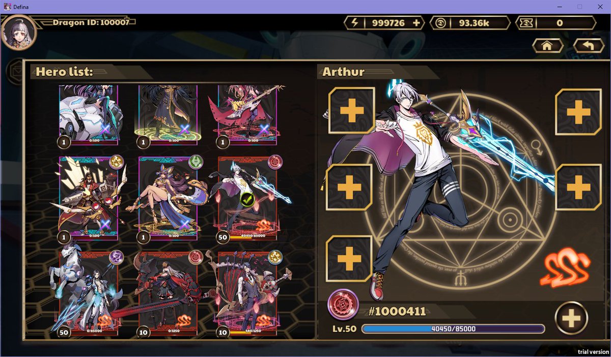 aeriii's tweet photo. Defina: Guild Wars has started and I'm ready to rumble!
Here's my favorite Hero 🥰 (too bad this is my beta account, one day Arthur...)
Play now: https://t.co/p2FKsfd24f #DefinaFlex https://t.co/0U5CfQ2j2r