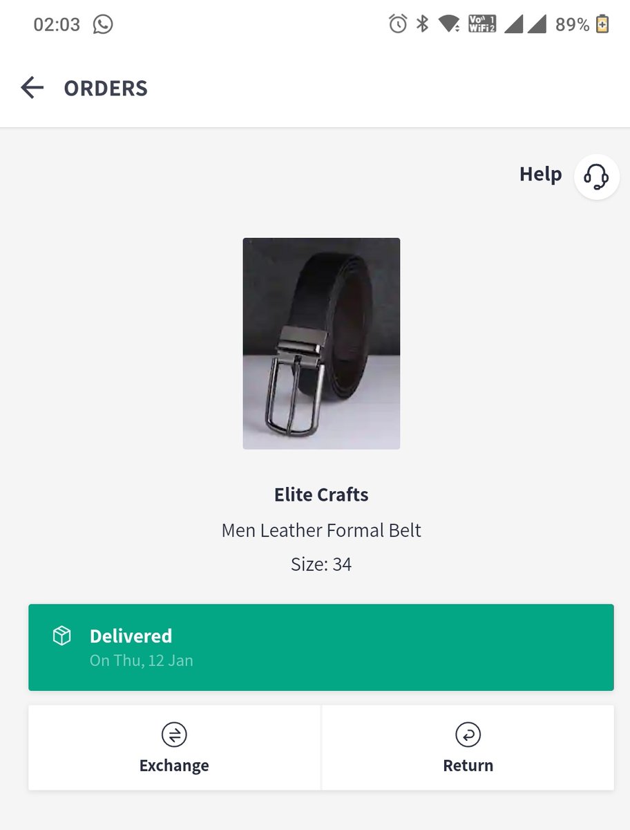 rakc87's tweet photo. @myntra my order was marked delivered without delivering the same. While trying to get this resolved, customer care wasn't supportive and didn't raise an issue. Kindly look into this. https://t.co/ORWCMpC0rA