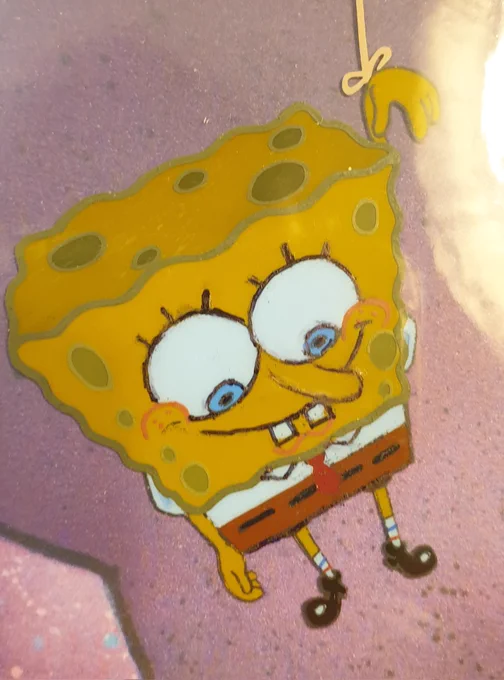Rock Bottom cel also appears to have experienced a botched restoration attempt, but in this case I didn't dare do anything more than redraw his mouth 
