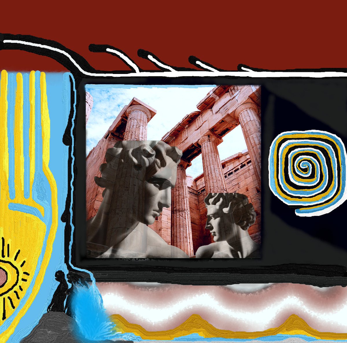 SFIMASTERZ's tweet photo. Excited to share the latest addition to my #etsy shop: Ghosts of Greece abstract Art, Art, Digital Prints, Home Decor, Wall Decor Art Hangings https://t.co/zilkDrLAna #unframed #historyofgreek #digitalart #art #illustration #drawing #abstractdesigns #abstractart #pixel https://t.co/tH42PJVei8