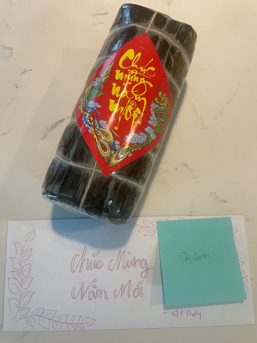 MeyerOanh's tweet photo. Why are my students/staff so amazing?! Found this on my front porch today. Yummy #Vietnamese treats for Tết! Chúc mừng năm mới everyone! #DandDLab https://t.co/FPQk7p0wLs