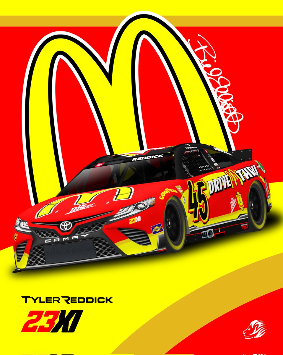 BLyonsDesign's tweet photo. Tyler Reddick throwback concept to Bill Elliott's car from 2000

(Expand for full detail)

@TylerReddick @McDonalds @23XIRacing #NASCAR https://t.co/hQ4DQbseKm