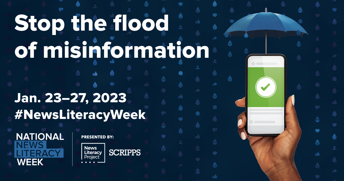 National #NewsLiteracyWeek, co-presented by <a href="/NewsLitProject/">The News Literacy Project</a> and Scripps, encourages news consumers to stop the flood of misinformation and learn how to identify trustworthy news. 

Here are some ways you can get involved: scripps.com/press-releases…
