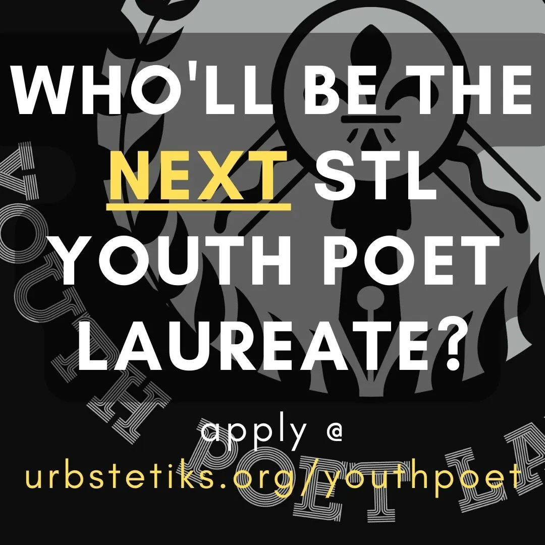 Applications for STL Youth Poet Laureate is open. Spread the word.

#highschool
#middleschool
#STL
#poet
#youthpoet
#youth
#teens