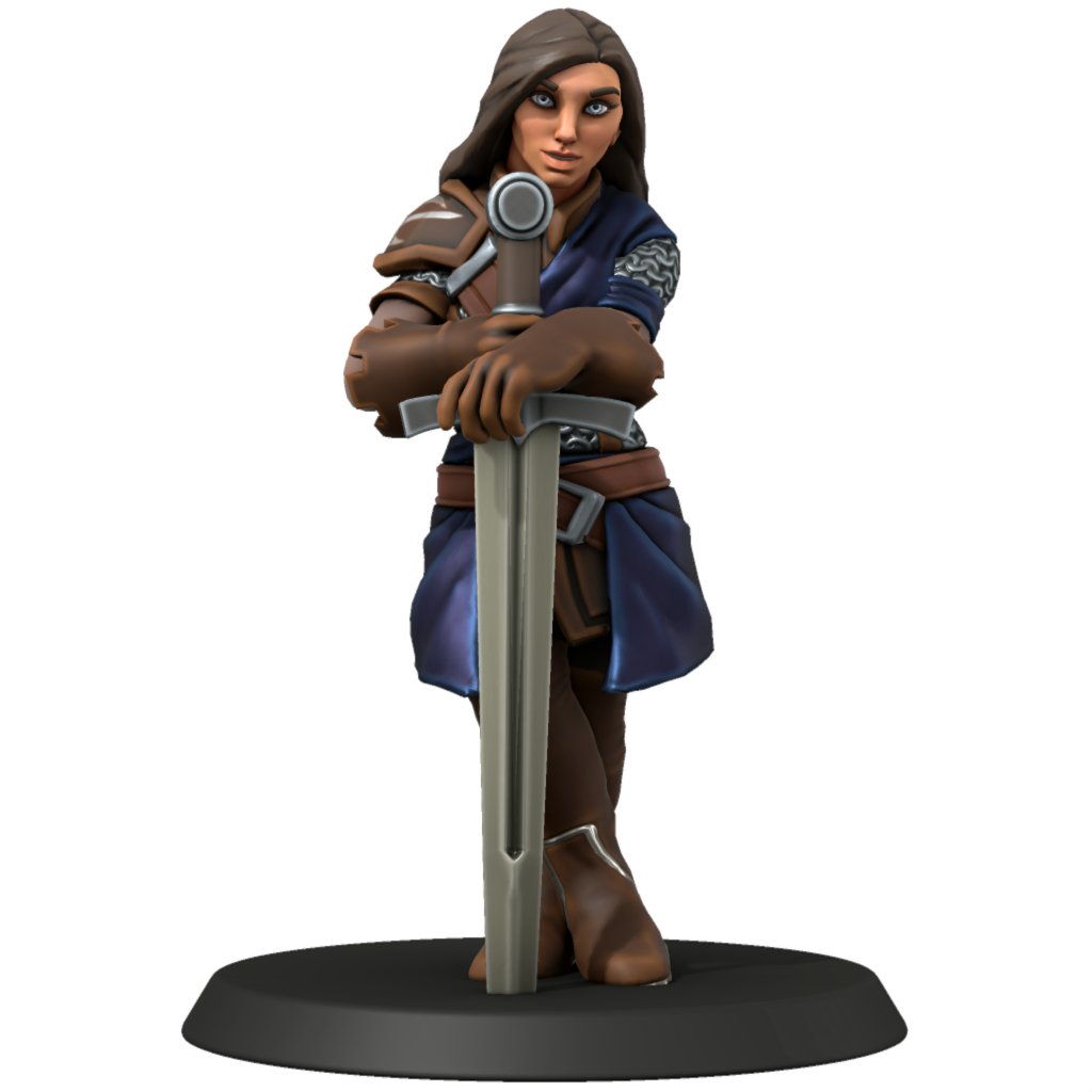 Hydroctor's tweet image. I've been spending weeks in HeroForge playing around, making DnD characters. Here's two Clerics I've made. A Human twilight domain Cleric who worships Eilistraee and a Fire Gensai forge domain. I'm finding Clerics a lot of fun as they are a really diverse class due to domains.