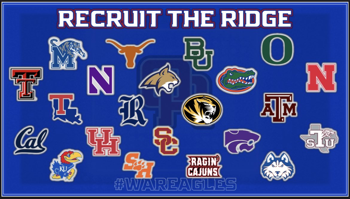 Busy week at The Ridge! Thanks to all those that came by! #RecruitTheRidge #WarEagle 🔵🔴🦅