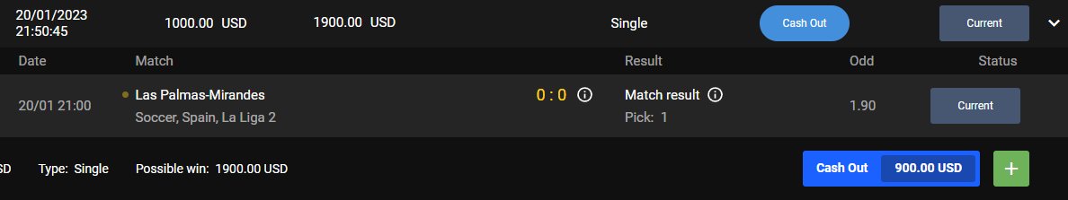 QeeYouBet's tweet photo. La Liga 2🇪🇸

⚽️Las Palmas - Mirandes

Pick : Las Palmas

Mise : 1%

Dispo en Arjel

Le canal Telegram ou des bets/lives seront postés https://t.co/0iK8Bos8KG

Un maximum de #RT 🔁#FAV  ❤ pour soutenir et si vous suivez.

#TeamParieur https://t.co/F9H6yWWKpc