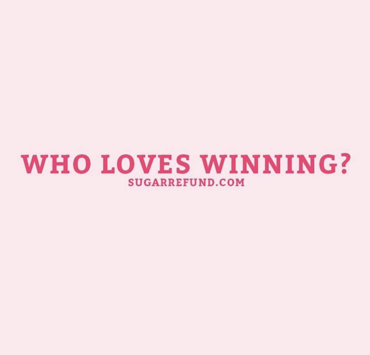 Right now, only Big Sugar is winning. You could be our next monthly winner by entering the sugar refund sweepstakes at sugarrefund.com