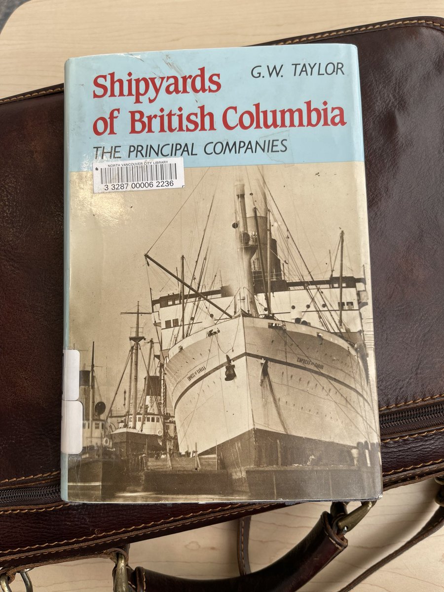 MarksGonePublic's tweet photo. A #NorthVan Librarian pointed this book out to me. I was happy to see North Vancouver was well represented. #History #ShipyardsNV #Shipyards #ShipRepairs https://t.co/b3LSQJtL5g