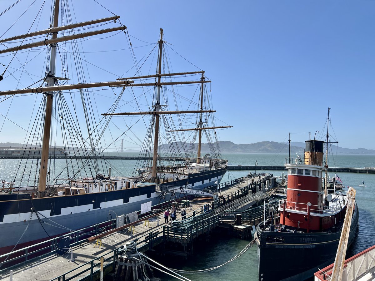 SFMaritimeNPS's tweet photo. Due to #KingTides, gangways to historic ships will be temporarily removed between January 20-23 to prevent damage to #HydeStreetPier, ships, gangway hardware, and provide for visitor safety. Pier will be fee free during this period. Have a safe weekend! #SanFrancisco #Maritime https://t.co/jHeE4s19KG