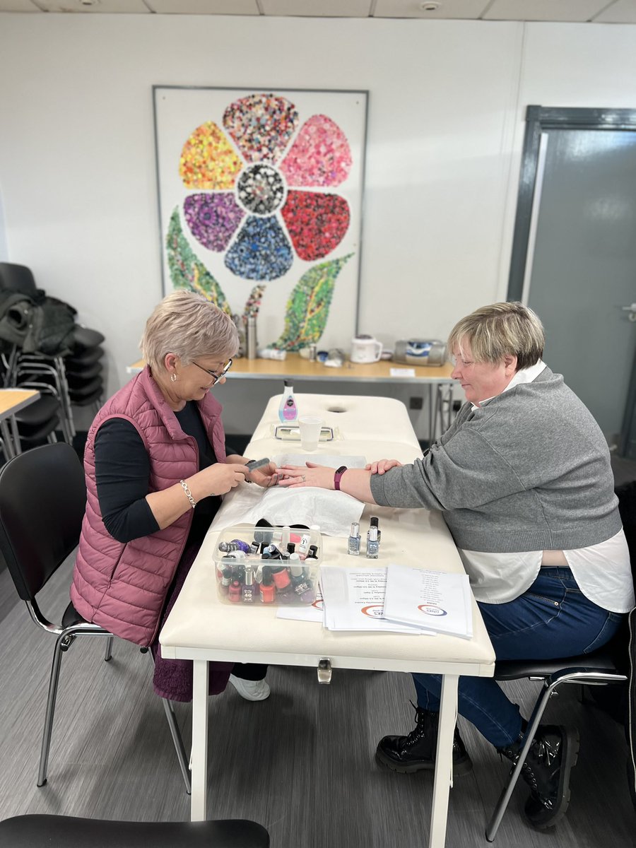 CharterNI's tweet photo. A fantastic turnout for our Health day today.  With thanks to Cancer focus, Chest heart and Stroke, Tullycarnet Boxing Club, Hanwood Gym, Sustrans and the Haven for all the health and well-being checks and advice. Supported by Department of Communities. https://t.co/uonLum8WVe