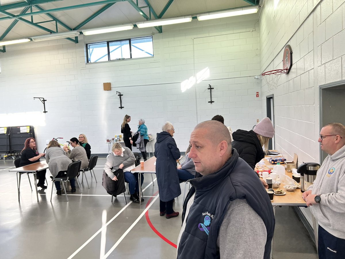 CharterNI's tweet photo. A fantastic turnout for our Health day today.  With thanks to Cancer focus, Chest heart and Stroke, Tullycarnet Boxing Club, Hanwood Gym, Sustrans and the Haven for all the health and well-being checks and advice. Supported by Department of Communities. https://t.co/uonLum8WVe