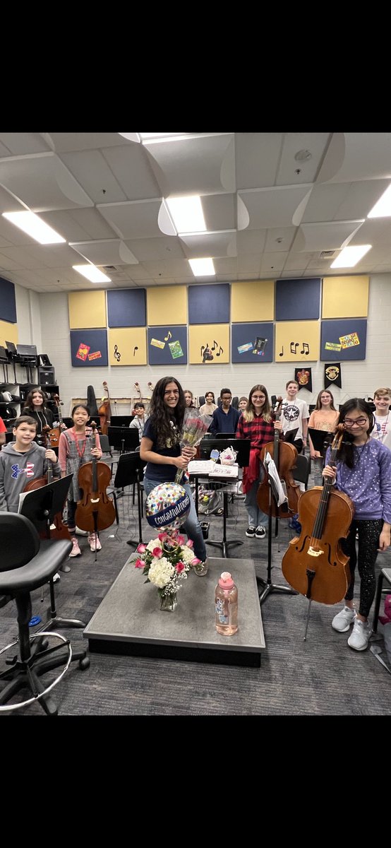 McMeans Junior High teacher of the year Julie Allevato! Hands-down one of the best orchestra teachers in the state!