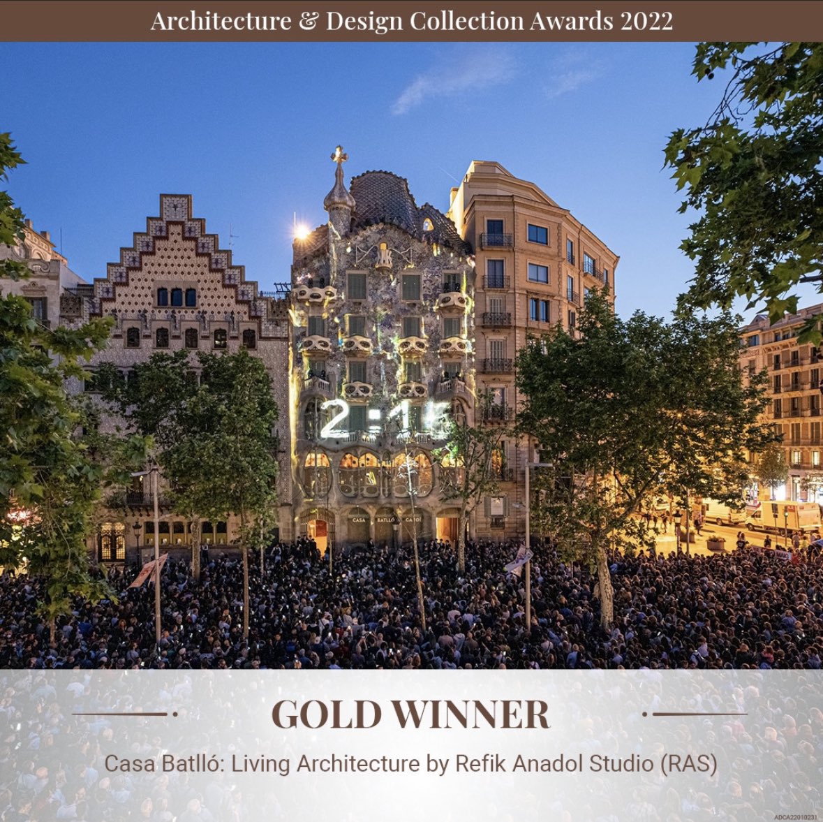 A new award for Living Architecture : Casa Batlló!!!