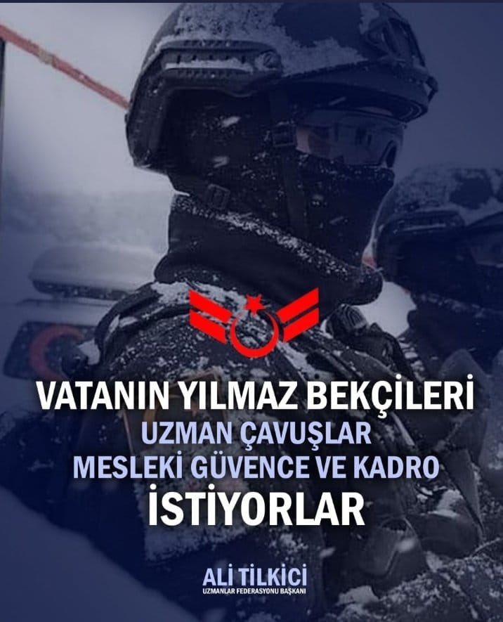 Sn. Cumhurbaşkanım <a href="/RTErdogan/">Recep Tayyip Erdoğan</a> Kamuda Sözleşmeyle görev yapan tüm kesimlerin kadroya alınması gerçekleşiyor
37 yıldır Sözleşme ile Vatan görevni icra eden Uzman Çavuşlar bu konuda mahzun edildi
Bu Sorunu Sizin çözeceğinize inanıyoruz
#KanıBayraktaKadrosuCennette