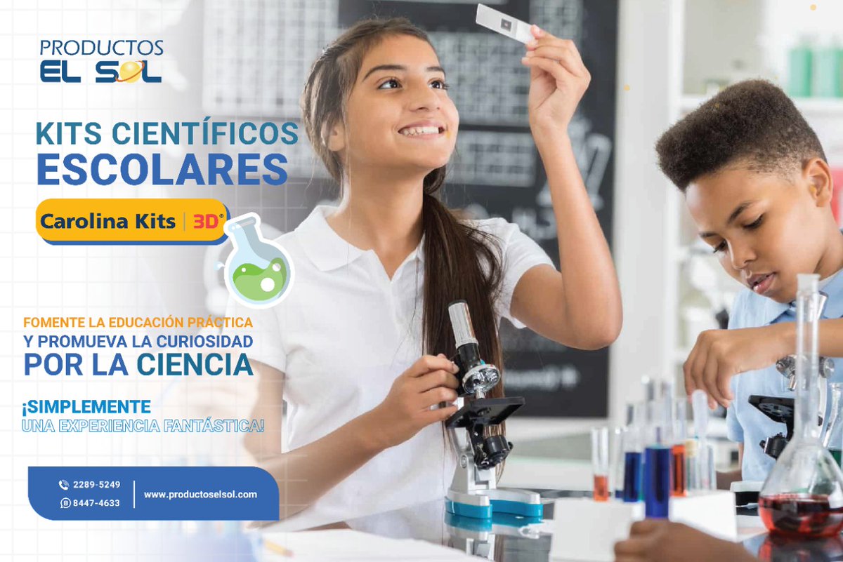 productos_elsol's tweet image. 𝐋𝐀𝐁𝐎𝐑𝐀𝐓𝐎𝐑𝐈𝐎𝐒 𝐌𝐀́𝐒 𝐄𝐗𝐈𝐓𝐎𝐒𝐎𝐒 𝐘 𝐀𝐓𝐑𝐀𝐂𝐓𝐈𝐕𝐎𝐒 ⚗🧪🔭🧬🧫 
Equipe su laboratorio y mejore sus experiencias de aprendizaje con los prácticos 𝐊𝐢𝐭𝐬 𝟑𝐃 𝐝𝐞 𝐂𝐚𝐫𝐨𝐥𝐢𝐧𝐚 𝐁𝐢𝐨𝐥𝐨𝐠𝐢𝐜𝐚𝐥 𝐒𝐮𝐩𝐩𝐥𝐲.
#Pessa #Carolina