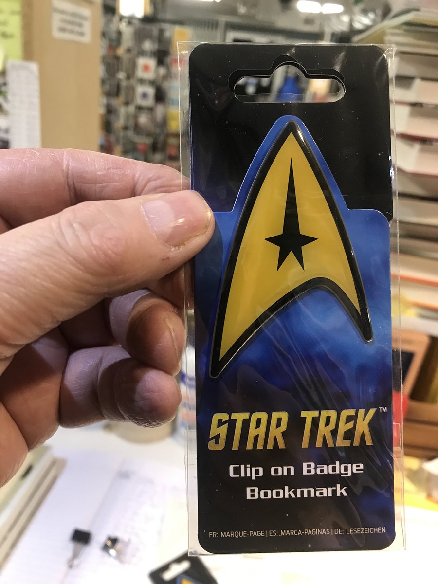 KIbooksandmusic's tweet image. Love reading books? Bit of a Trekkie? If so, this bookmark clip  &amp;amp; badge could be for you. We’ve only got a couple for now but we’ll try and get some more 
#startrek #bookaccessories #scifigeek