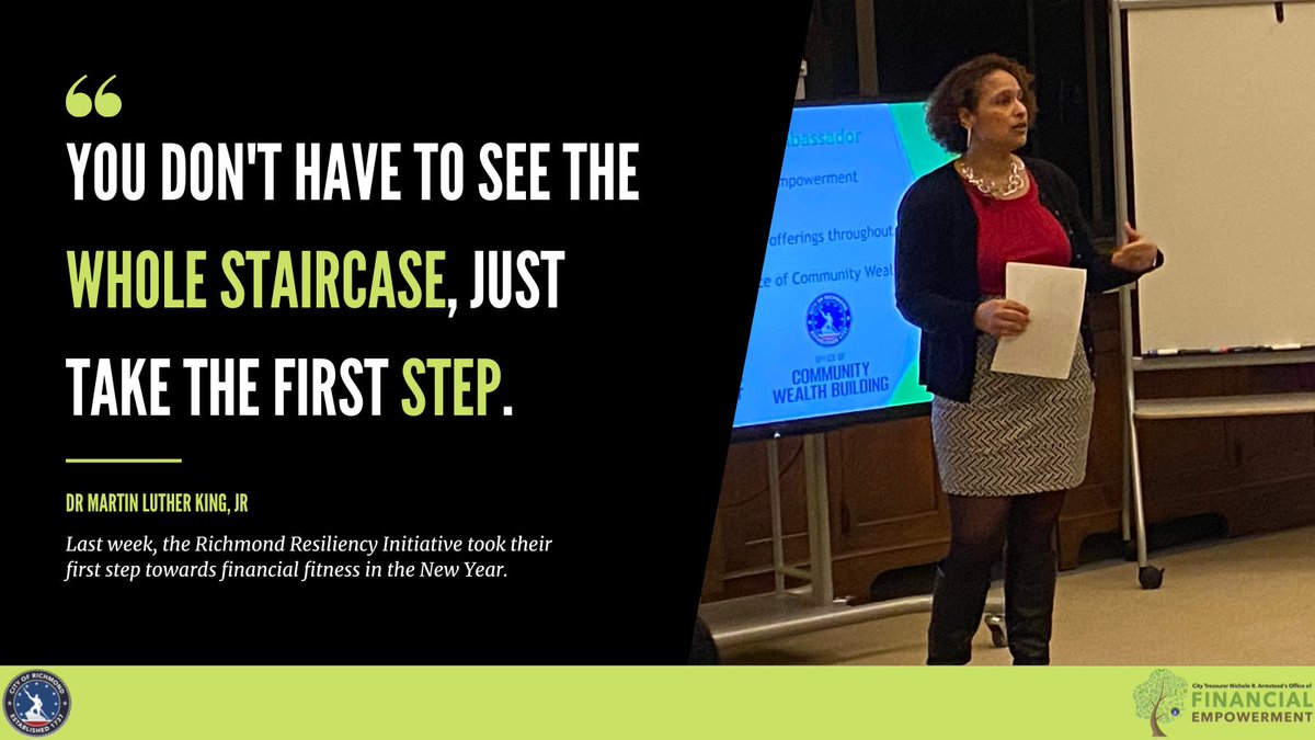 From everyone in the City Treasurer's office, we hope that you had a healthy and productive MLK Week of Service.