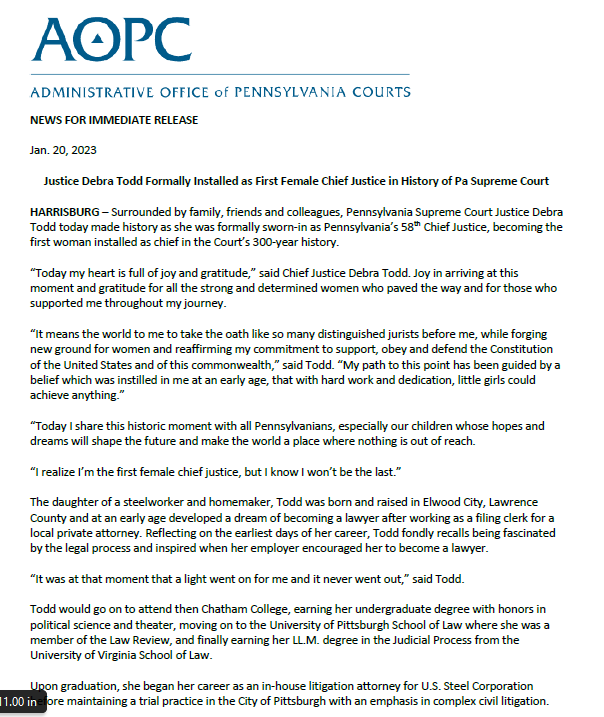 PA Courts ( PACourts) / Twitter