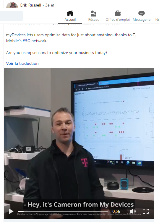 chris28623042's tweet photo. News de #mydevices sur le stand T-Mobile à #MWC parler de la façon dont nous renforçons l’offre #Tmobile #Sensor #solutions
A suivre lors du prochain CA de la division #iot de #claranova🤔
#business #digital #Cloud #Industry40 #IA #5G #automation #IIoT
https://t.co/Ms9jv3qVMU https://t.co/l4OCHYzgFy