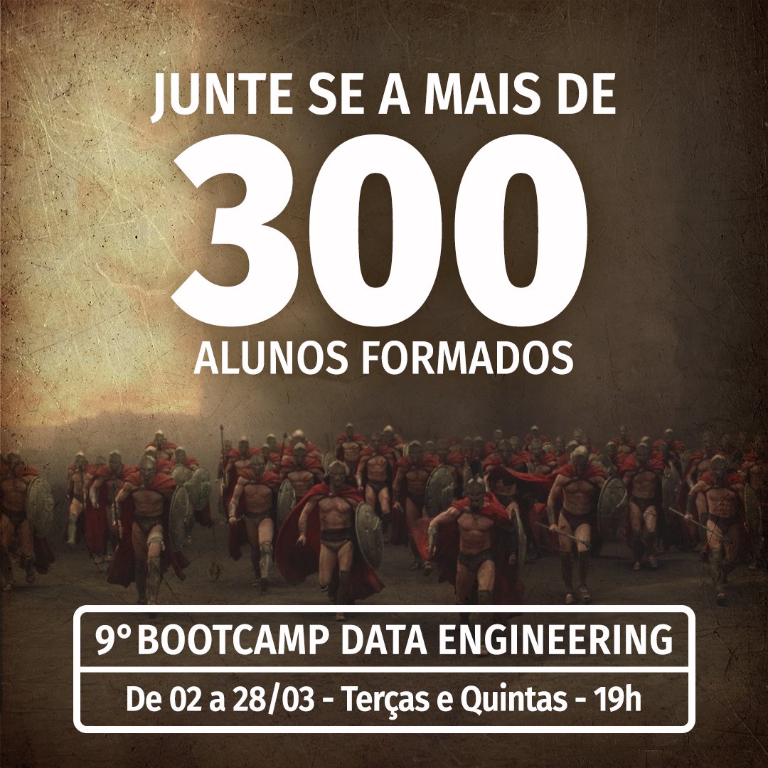 O Bootcamp de Engenharia de Dados 🎲 com AWS &amp; Cia já capacitou mais de 300 profissionais, venha fazer parte da 9° edição que vai acontecer em Março, de 02 à 28 🗓, com encontros online ao vivo as terças e quintas. Para mais informações, acesse: 👉 lnkd.in/dqJYYVTS

#aws