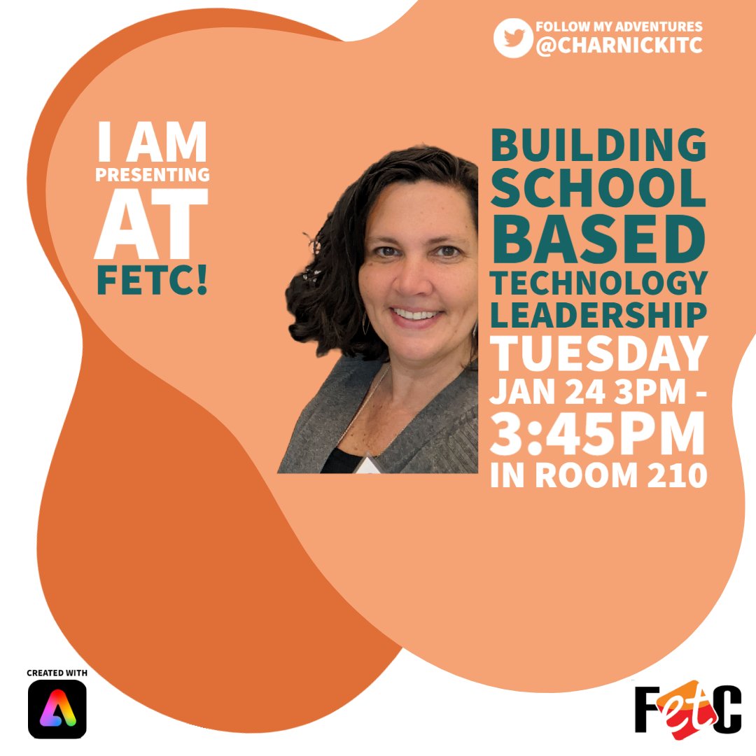 Excited to be a first time #FETC attendee AND presenter! #LovetoLearn