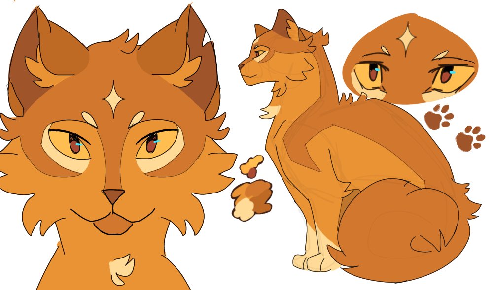 Warrior Cats Firestar and Heart cursor – Custom Cursor