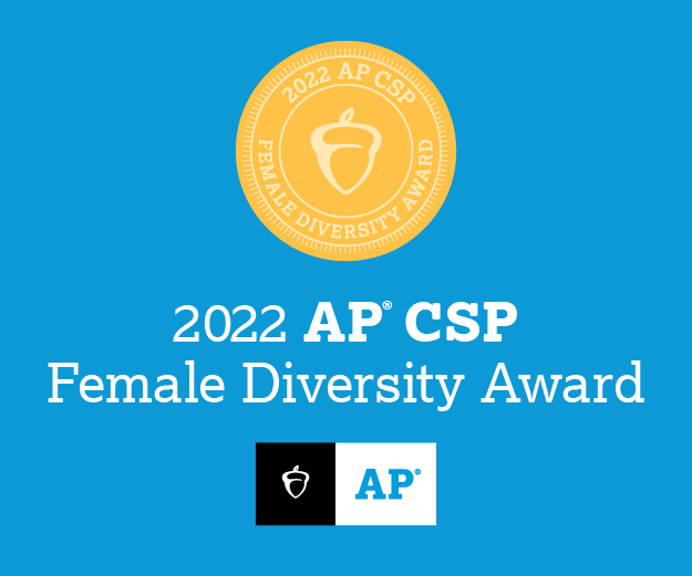 DCP_IAmTheFirst's tweet photo. DCP Alum Rock High School is proud to accept @CollegeBoard's Female Diversity Award for AP Computer Science Principles. Giving female students access to computer science courses is necessary to ensure gender parity in the industry’s high-paying jobs. https://t.co/enz7RtTVfV