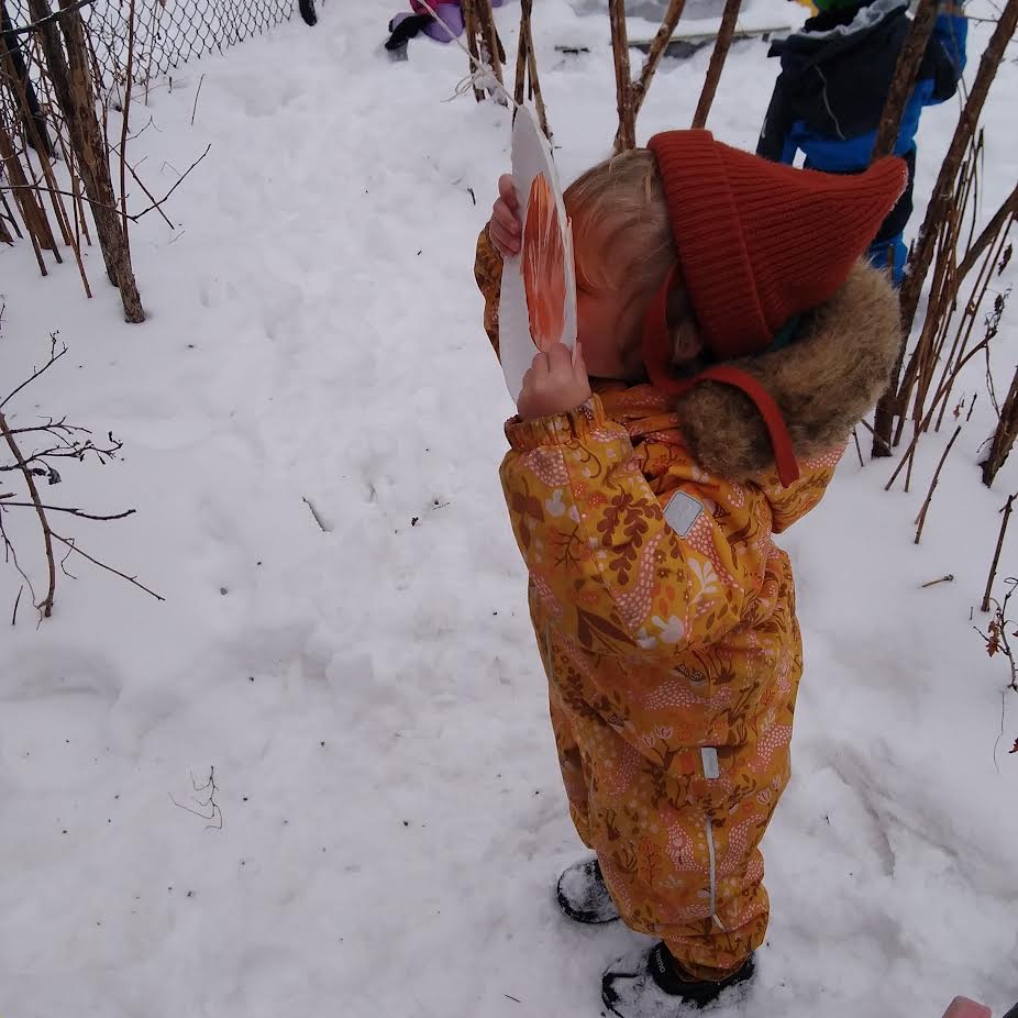 KatimavikELC's tweet photo. To continue our interest in colours, we hung suncatchers made of cellophane out in the yard. The children had to opportunity to look through the suncatchers and see what happened to the items around them.... #ColourExploration #OutdoorPlay #STEAM #HDLH https://t.co/DtwUsUSyD6