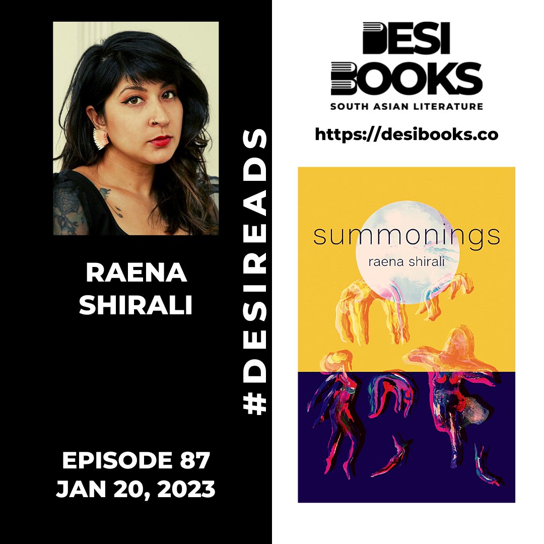 A new #DesiReads episode with @raenashirali reading from her latest poetry collection, summonings. Indebted to the docupoetics tradition, these poems investigate the ongoing practice of witch (“daayan”) hunting in India. Listen and read the transcript: buff.ly/3iRwRth