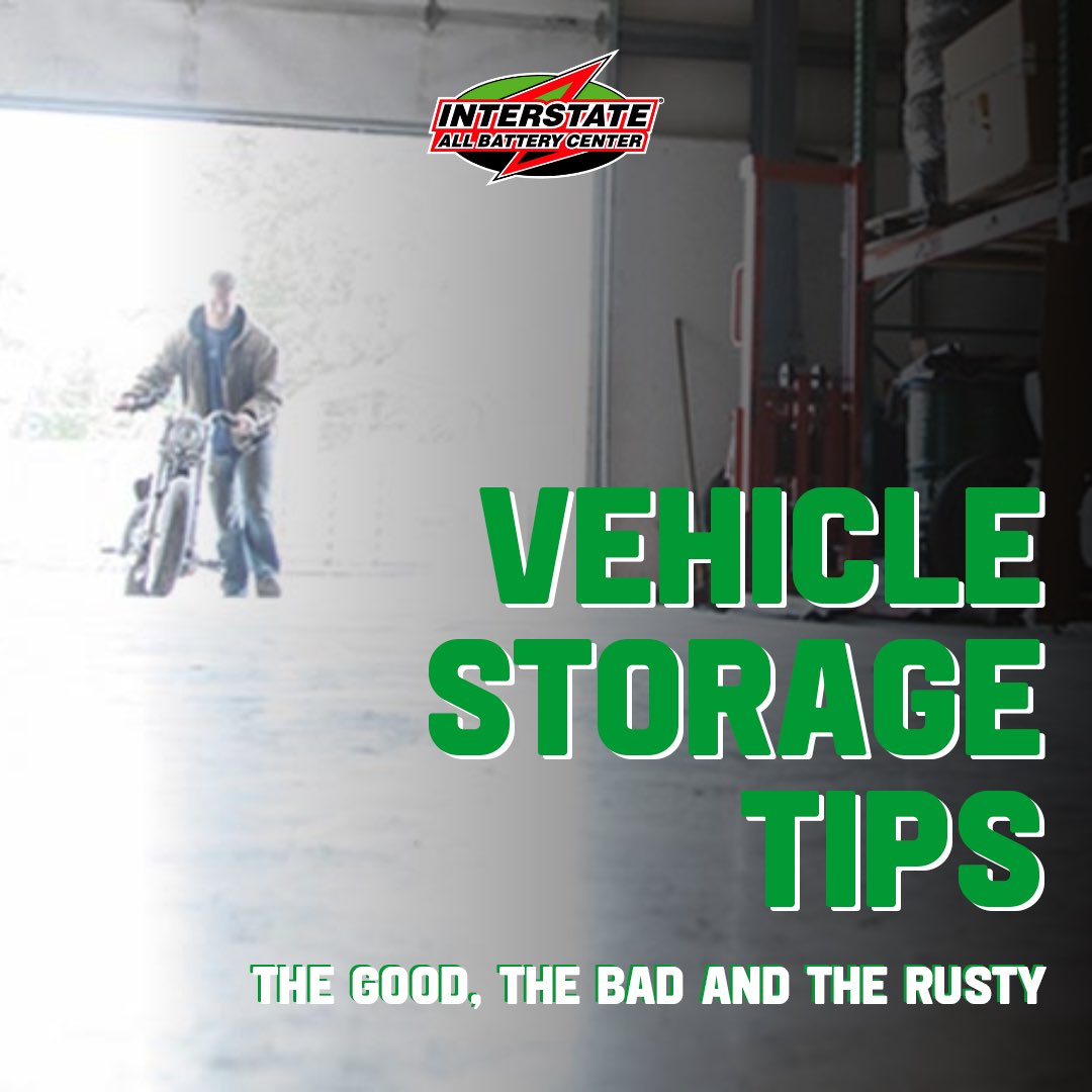 InterstateWDM's tweet photo. Make sure your stored vehicles wake up recharged, rust-free and ready to go this spring with these vehicle storage tips! In need of a new battery or a trickle charger? Find your nearest center today!
#InterstateAllBatteryCenter #OutrageouslyDependable #InterstateBatteries https://t.co/tvuBnnXxjg