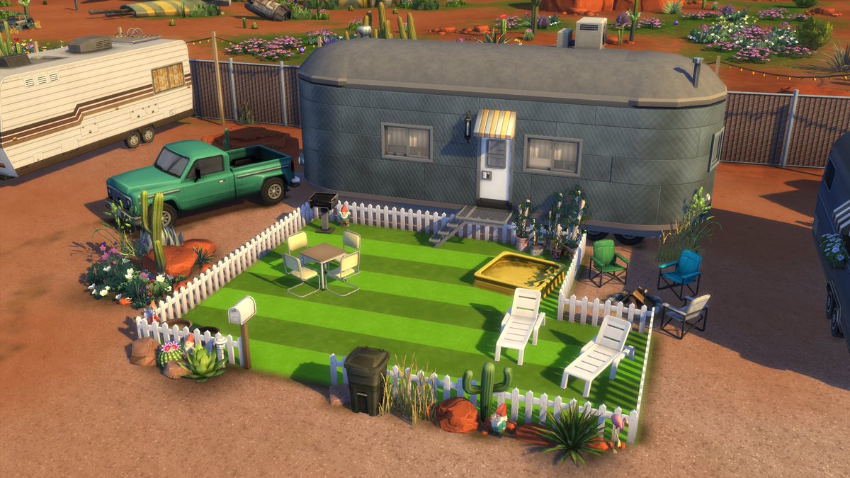 2080Marc's tweet photo. ✨Messy Caravan✨This messy caravan is a great space to have some alone time and relax. Due to recent experiments in the Secret Lab the town has been experiencing harsh catastrophic disasters, but strangely enough no one questions it. #TheSims4 #StrangerVille #ShowUsYourBuilds https://t.co/0DEfK2TdB1