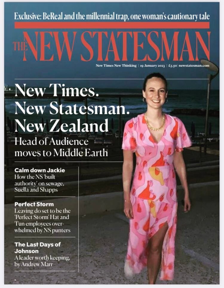 eliserwjohnson1's tweet photo. I've been cackling at my @newstatesman front cover all day!
Thank you to my amazing colleagues for a brilliant send-off. I can't wait to see what you guys achieve over the coming year - I'll be cheering you all on from the sidelines. https://t.co/Cs4snqyr8U