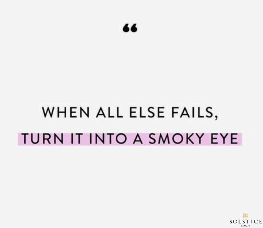 Some looks just don't go to plan...but you can always turn it into a smoky eye! 😂
.
.
.
#solsticeimaginginc #solsticebeautyinc #beautyproducts #beautybrand #beautyqueen #beautylover #glammakeup #glamglow #glamlook #glamhair #naturalbeauty #glamorousliving