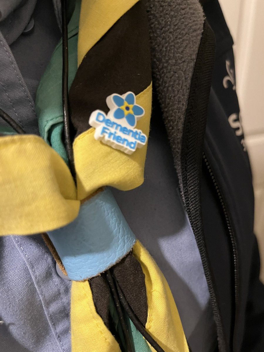 We had a visit from @DementiaFriends @alzheimerssoc tonight! 29 new dementia friends and lots of scouts a little bit more aware! #worldchallenge @Midhertsscouts @HertsScouts