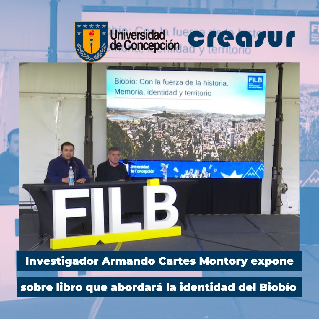 Investigador Armando Cartes Montory expone sobre libro que abordará la identidad del Biobío 

crea-sur.cl/2023/01/20/inv…