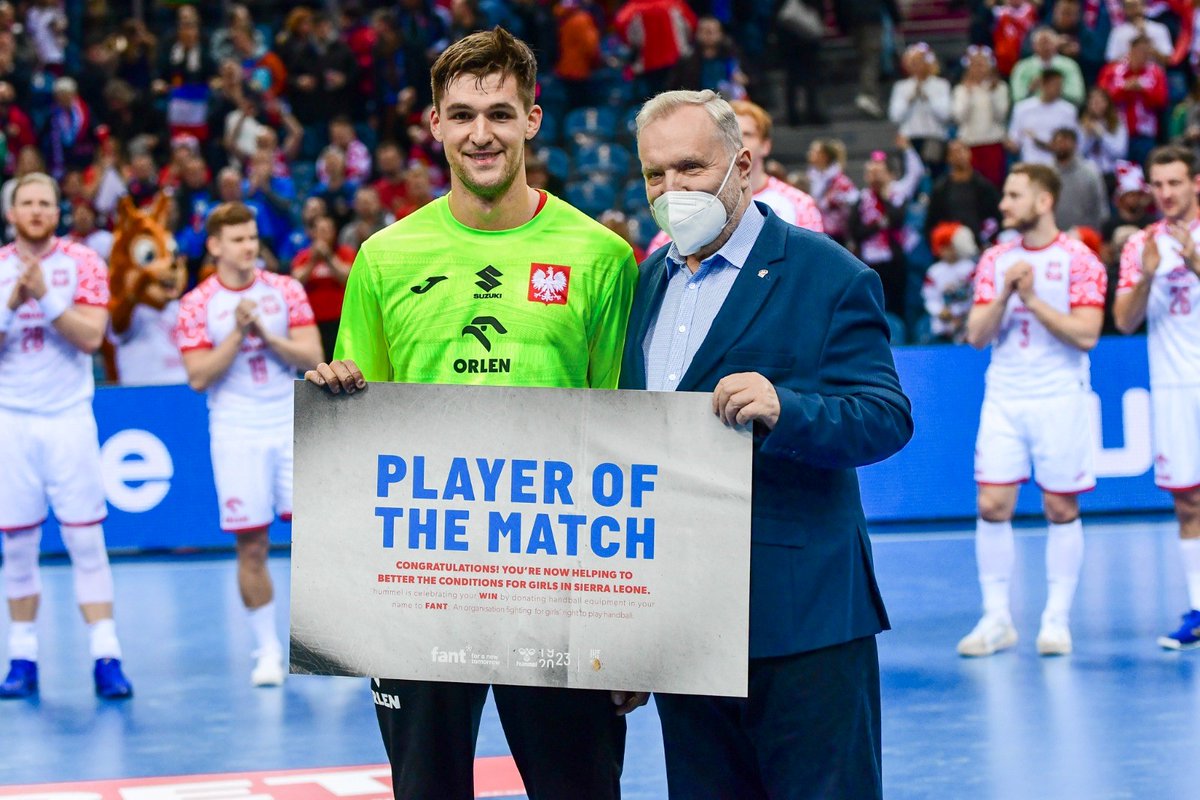 handballpolska's tweet photo. MVP spotkania - Mateusz Kornecki - ❺⓿% skuteczności w bramce❗️🔥🔥🔥 https://t.co/6pvNKNKtha