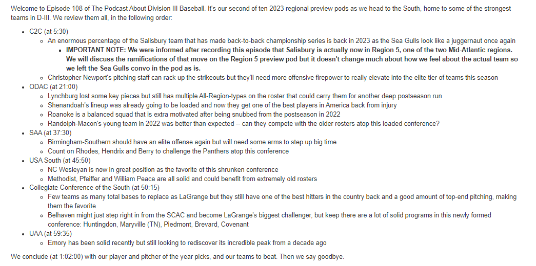 The Podcast About D3 Baseball tweet media