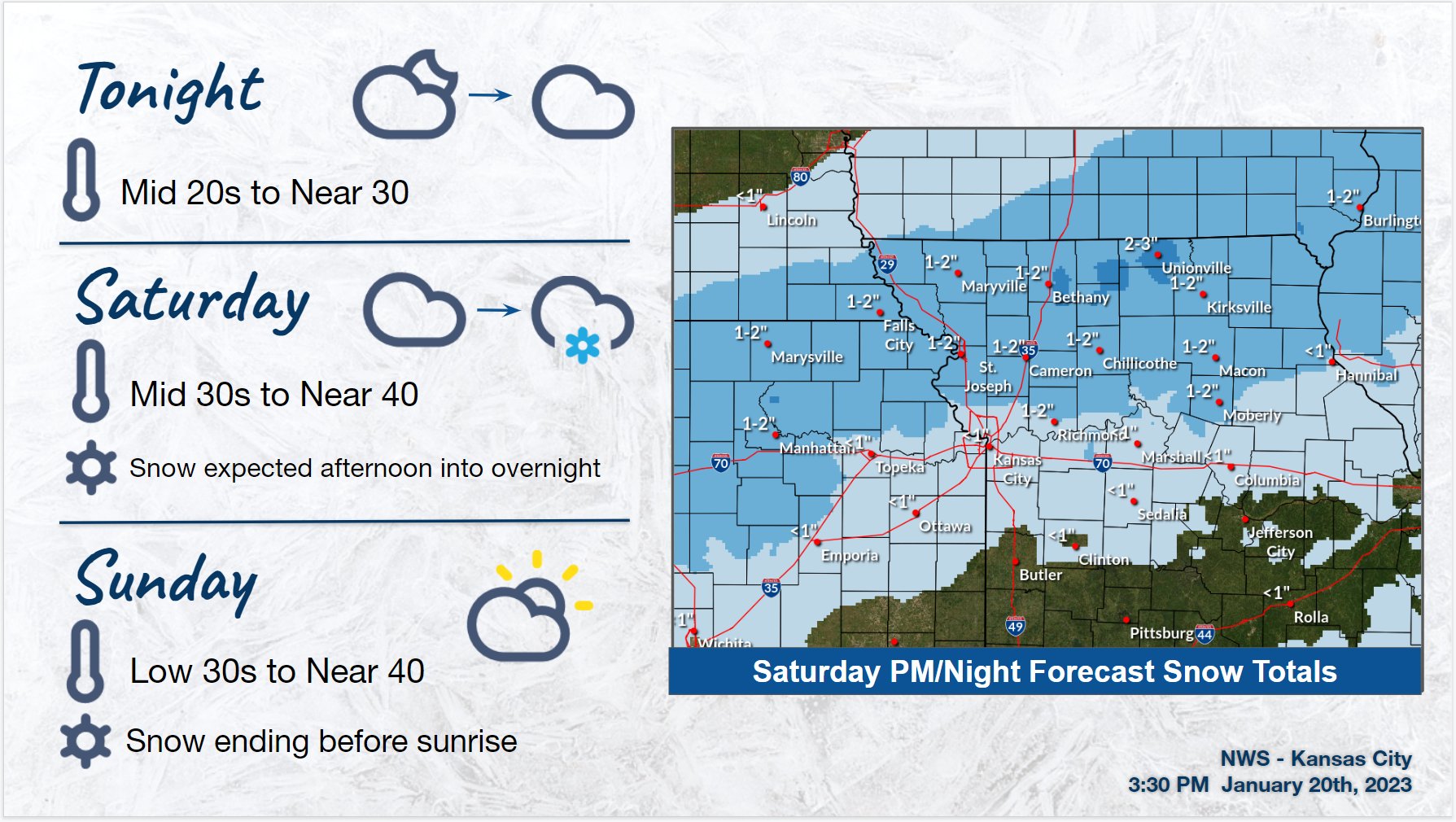 NWS Kansas City on Twitter "Very little change to the forecast with