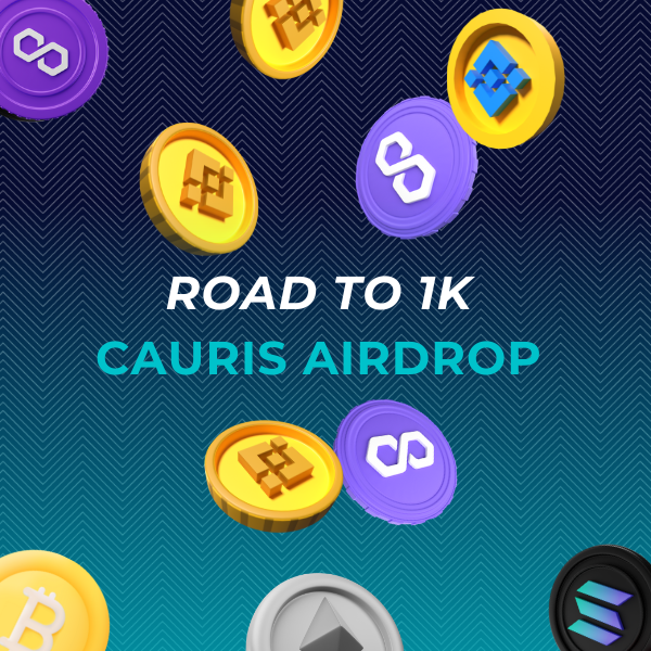 CaurisWallet's tweet photo. Airdrop contest ROAD TO 1K!
go on : https://t.co/HBt0pJmMAI
and complete tasks to get max entries and win pool rewards. 
0.1 BNB 
10 MATIC 
100 PINO 
*make sure you're providing your @CaurisWallet BNB(migration) address or Polygon(migration) address.

#airdrop #BNB #MATIC https://t.co/Vjgbmk3B1i