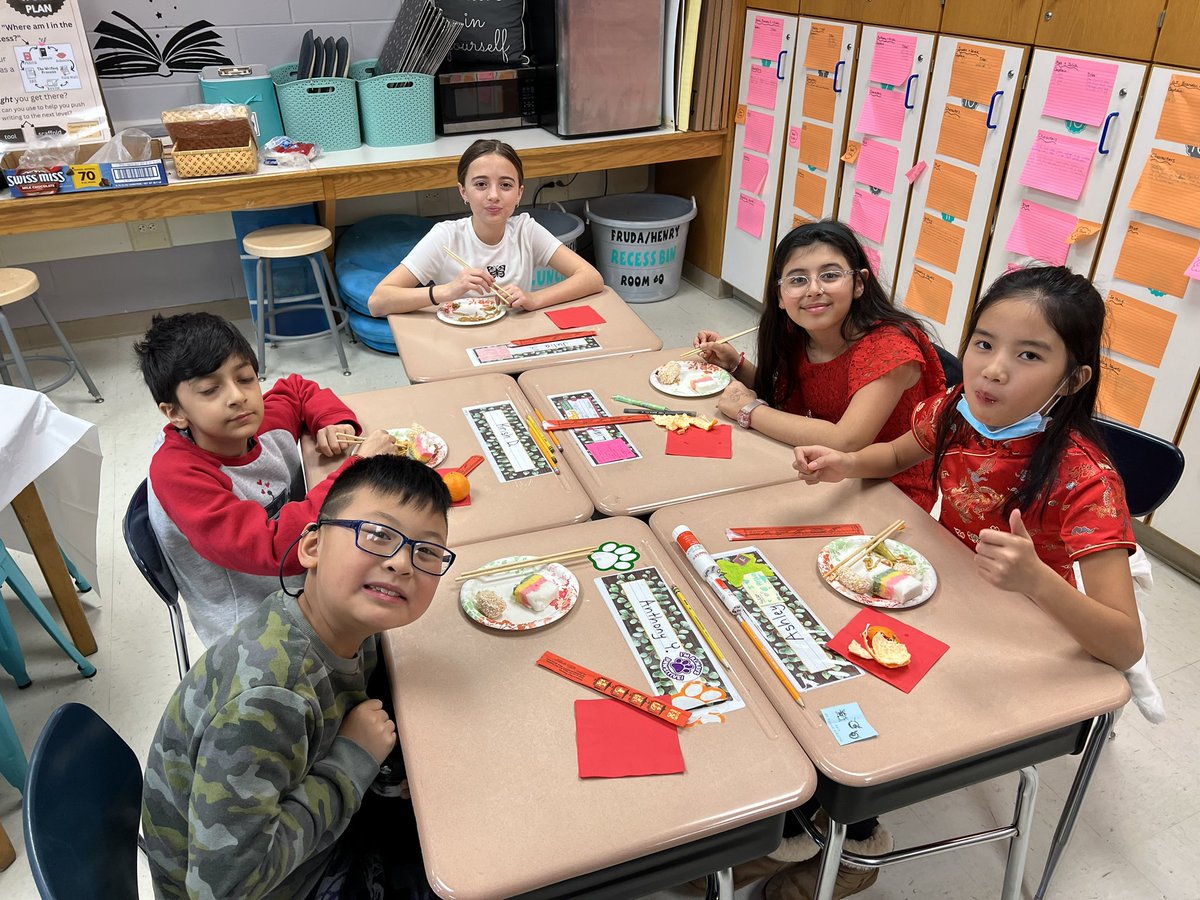 Celebrating Lunar New Year with our amazing students and parents!@SearingtownK5 #LunarNewYear2023