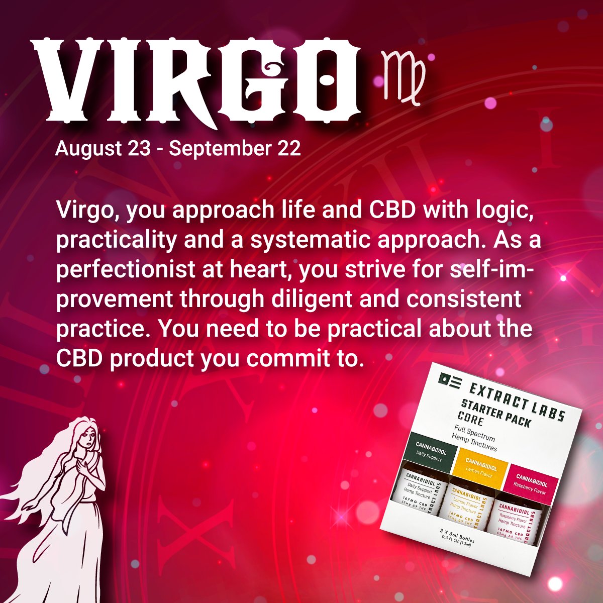 extractlabs's tweet photo. #Virgo #CBDStarterPack ♍️ https://t.co/Hl9uycaZZ1