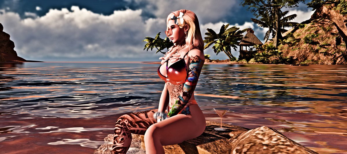 LucySpiritKey's tweet photo. I liked the post of @iDreamy3 and @Nicolette3DX so much!
I had to made my version ♡ 

@3dxchat 

#beach #virtual #VirtualPhotography https://t.co/1OEZSZSTTl