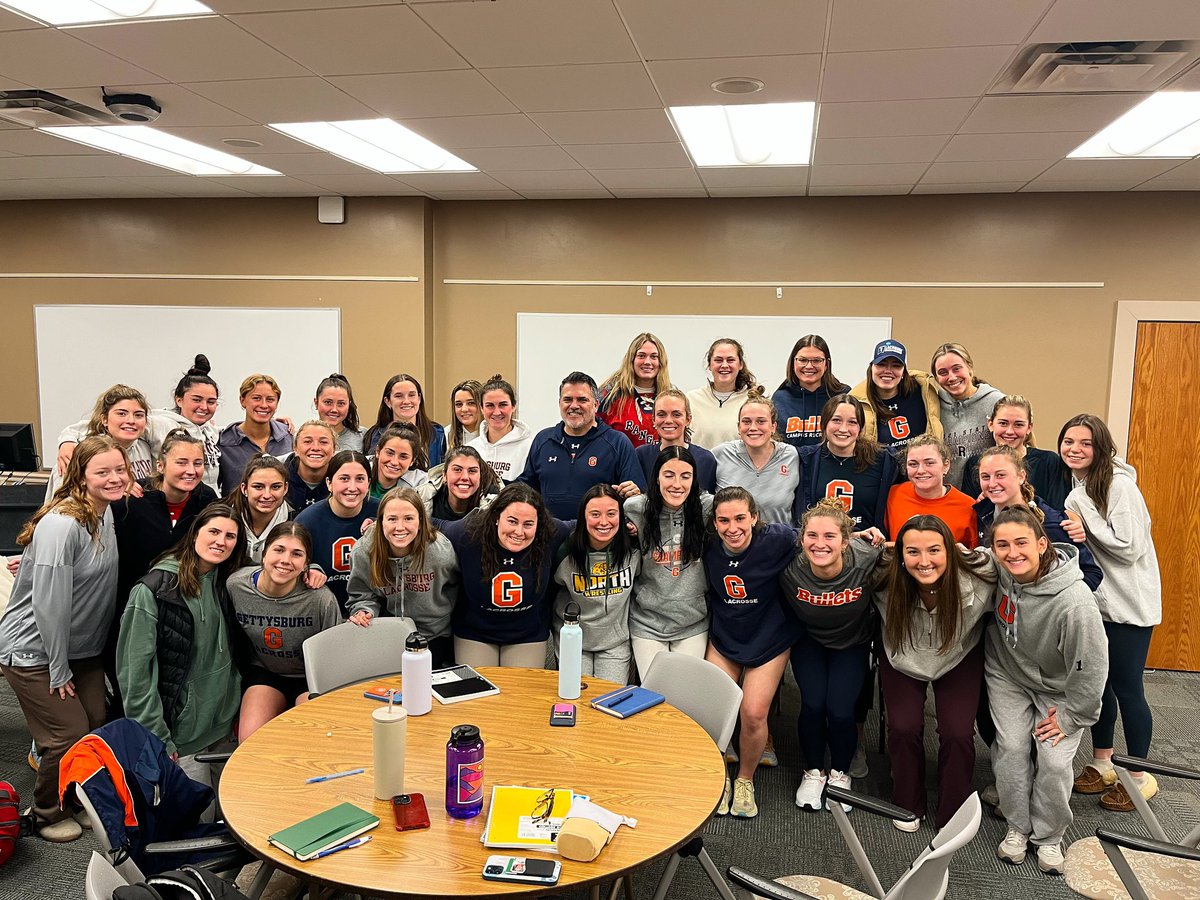 GburgWlax's tweet photo. Huge thank you to Tod Creneti who met with our team today to talk about Emotional Intelligence, goal setting, and the importance of understanding and supporting our teammates 🧠 💪 #THINKSTRONG #WHYWEWORK https://t.co/I72ufguQOU